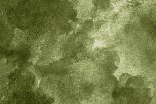 Wall Mural -  - Light green brown abstract watercolor pattern. Olive khaki color. Art background for design. Dirty. Grunge. Daub, stain, spot, blot, splash.