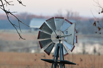 Wall Mural - Morning Windmill