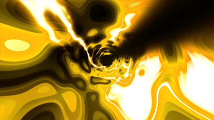 Wall Mural - abstract 3d art space exploration through colorful wormhole vortex. motion. hyperspace tunnel, inter
