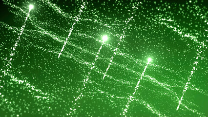 Wall Mural - stars galaxy background in outer space. motion. abstract milky way visualization with moving stars.