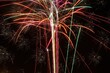 Vibrant shot of colorful vivid fireworks exploding in the night