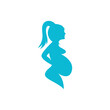 © Nur - Pregnant template vector icon