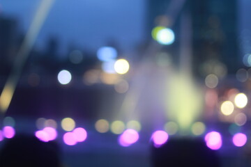 Wall Mural - The bokeh light of icon Siam