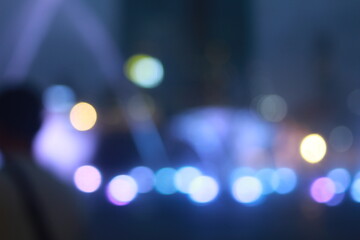 Wall Mural - The bokeh light of icon Siam