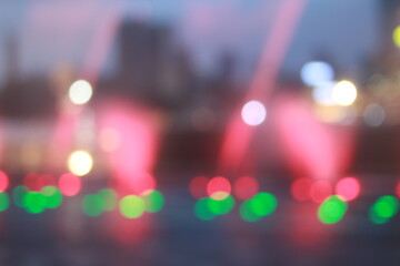 Wall Mural - The bokeh light of icon Siam