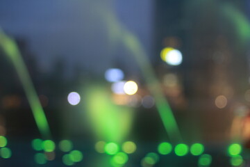 Wall Mural - The bokeh light of icon Siam