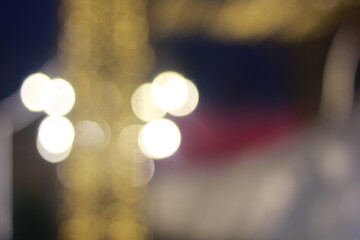 Wall Mural - The bokeh light of icon Siam