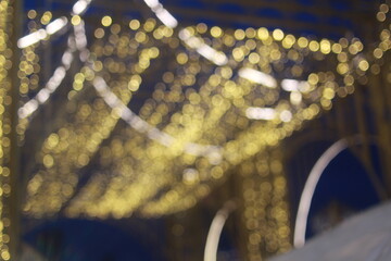 Wall Mural - The bokeh light of icon Siam