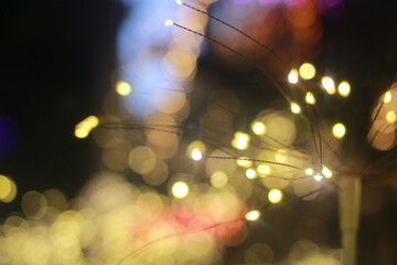 Wall Mural - The bokeh light of icon Siam