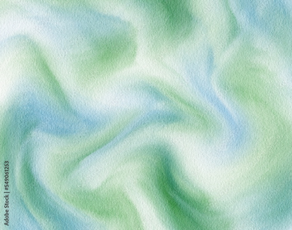 Blue Green Watercolor Background Texture Stock Illustration | Adobe Stock