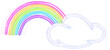 © JMBee Studio - Neon rainbow cloud