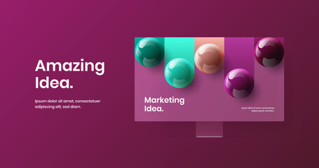 Wall Mural - colorful website screen design vector illustration. simple desktop mockup banner template.