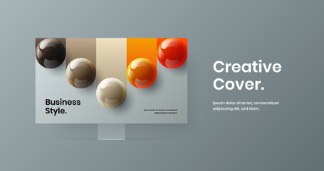 Wall Mural - amazing computer monitor mockup site illustration. modern banner vector design template.