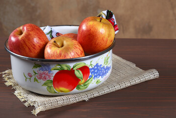 Wall Mural - red apple tasty natural fruit vegan healthy food