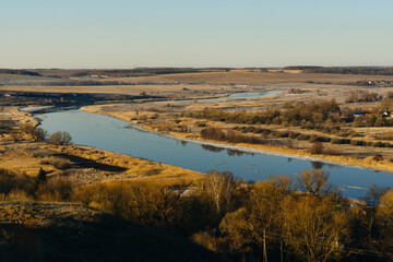 lake in the winter