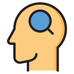 Sticker - Human Mind Research Icon