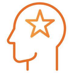 Sticker - Human Mind Star Icon