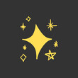 © Asyam Design - sparkle star, winkling stars. Shine icon, Clean star icon. isolated on black background. vector illustration