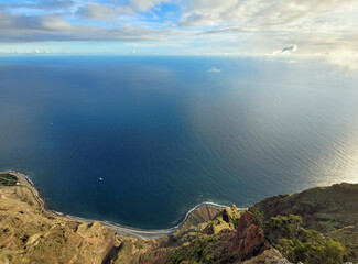 Wall Mural - cenic view over the coast of madeira