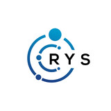 Fototapeta  - RYS letter technology logo design on white background. RYS creative initials letter IT logo concept. RYS letter design.