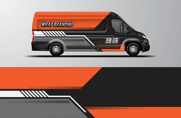 Wall Mural - Car Wrap Van Design Vector