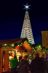 Wall Mural - Christmas tree in Innsbruck, Austria