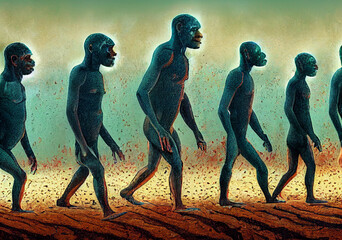 Human evolution. Stages of human development.