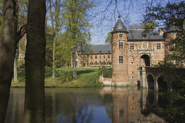Wall Mural - Grand-Bigard castle in the spring, Belgium