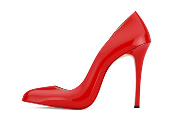 Aufkleber - Red High Heels Wooman Shooes. 3d Rendering