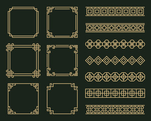 traditional chinese border design, chinese frame