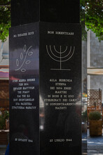 Memorial To The Jews Of Rhodes Killed In The Holocaust. Rhodes Old Town, Greece