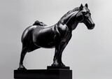 horse statue isolated