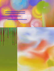 Wall Mural - abstract painting background