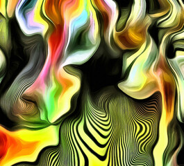 Wall Mural - abstract of color and lines