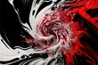 © Brian - Computer generated image of abstract red, white and black splashing paint pattern. Chaotic, messy, and intricate red pattern for wallpaper background