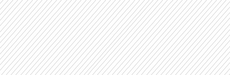 Wall Mural - Diagonal lines pattern on white background. Straight lines pattern for backdrop and wallpaper template. Realistic lines with repeat stripes texture. Simple geometric background, vector illustration