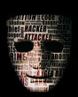 The white mask with many characters is the symbol of the attacker hacker group, this mask is a well-known symbol for the online hacktivist group Anonymous.