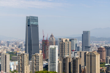 Fototapete - Taipei city downtown skyline