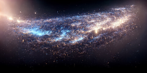 Wall Mural - milky way in space 3d