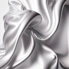 Wall Mural - white shiny material with folds, background pattern, illustration with sleeve grey