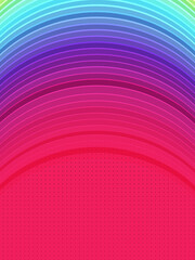 Fototapete - Abstract simple business background with colorful round geometric shapes. 3d rendering digital illustration