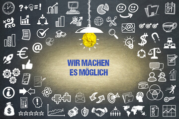 Wall Mural - Wir machen es möglich	