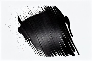 Wall Mural - black marker paint texture isolated, a black and white image of a person's head, illustration with eyebrow font