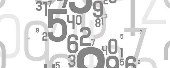 Wall Mural - abstract background with numbers	