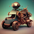 © surassawadee - Mechanical suv car . Steampunk style animal