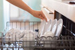 © Prostock-studio - Closeup Shot Of Female Hand Loading Dishes To Dishwasher Machine In Kitchen