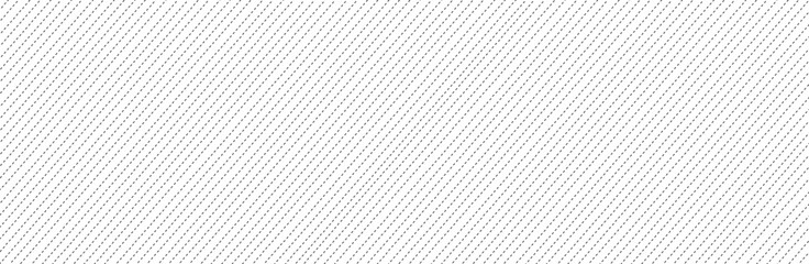 Diagonal dashed lines pattern on white background. Dotted lines pattern for backdrop and wallpaper template. Simple realistic broken lines with repeat stripes texture. Geometric background, vector