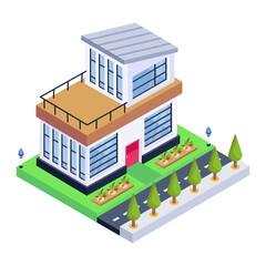 Sticker - Grab this amazing isometric icon of house 