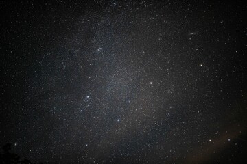 Poster - Long exposure shot of the mesmerizing starry night sky - great for a background