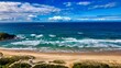 Beautiful view of Lighthouse Beach, Port Macquarie, NSW, Australia